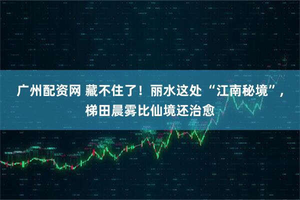 广州配资网 藏不住了！丽水这处 “江南秘境”，梯田晨雾比仙境还治愈